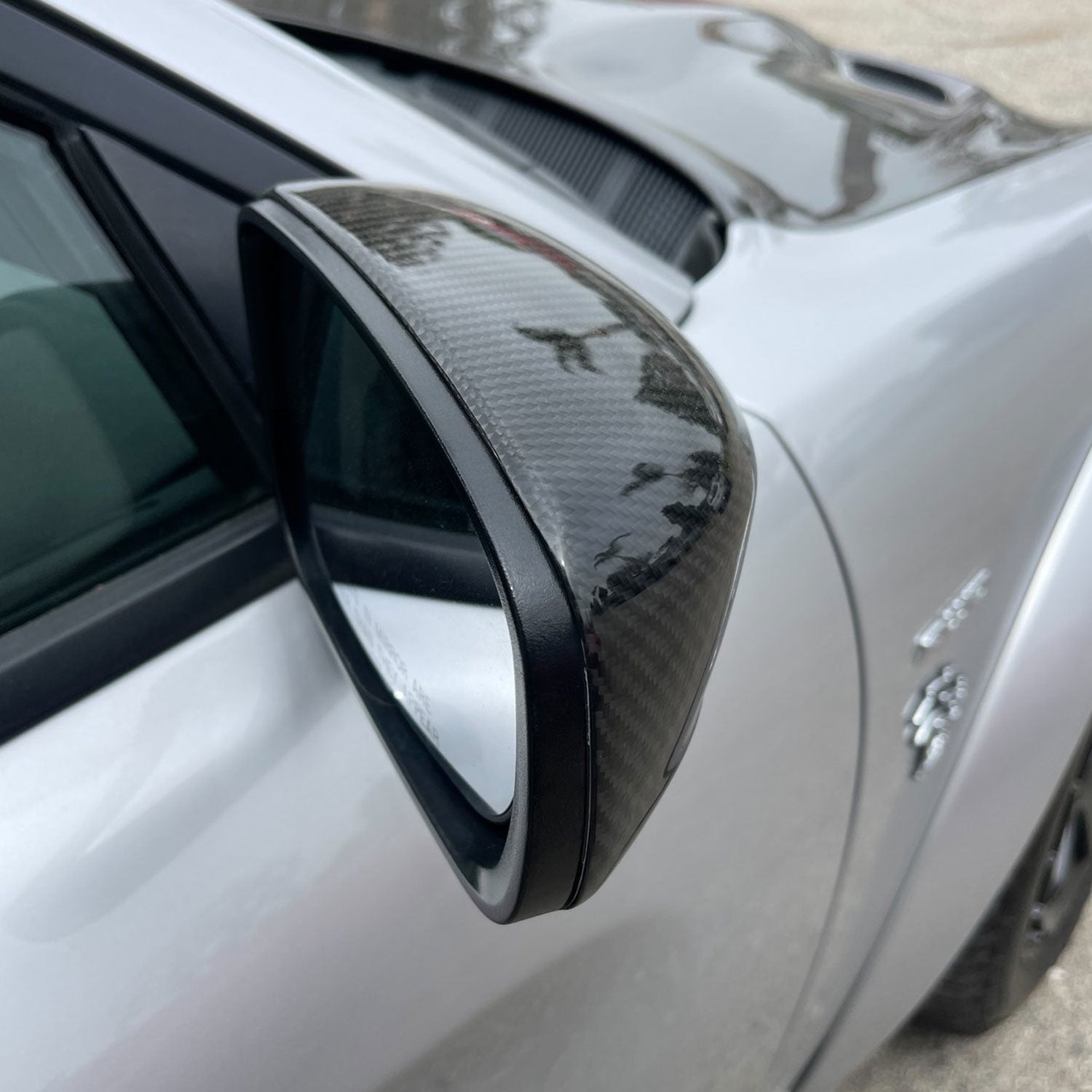 2017-2023 Dodge Charger Real Carbon Fiber Mirror Covers