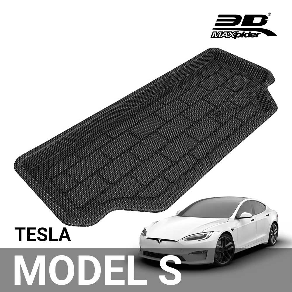 3D MAXpider Fodere Bagagliaio Kagu Su Misura Per Tesla Model Y 7 Posti (2021-2024) – Nero – Protezione Totale Anti Sporco