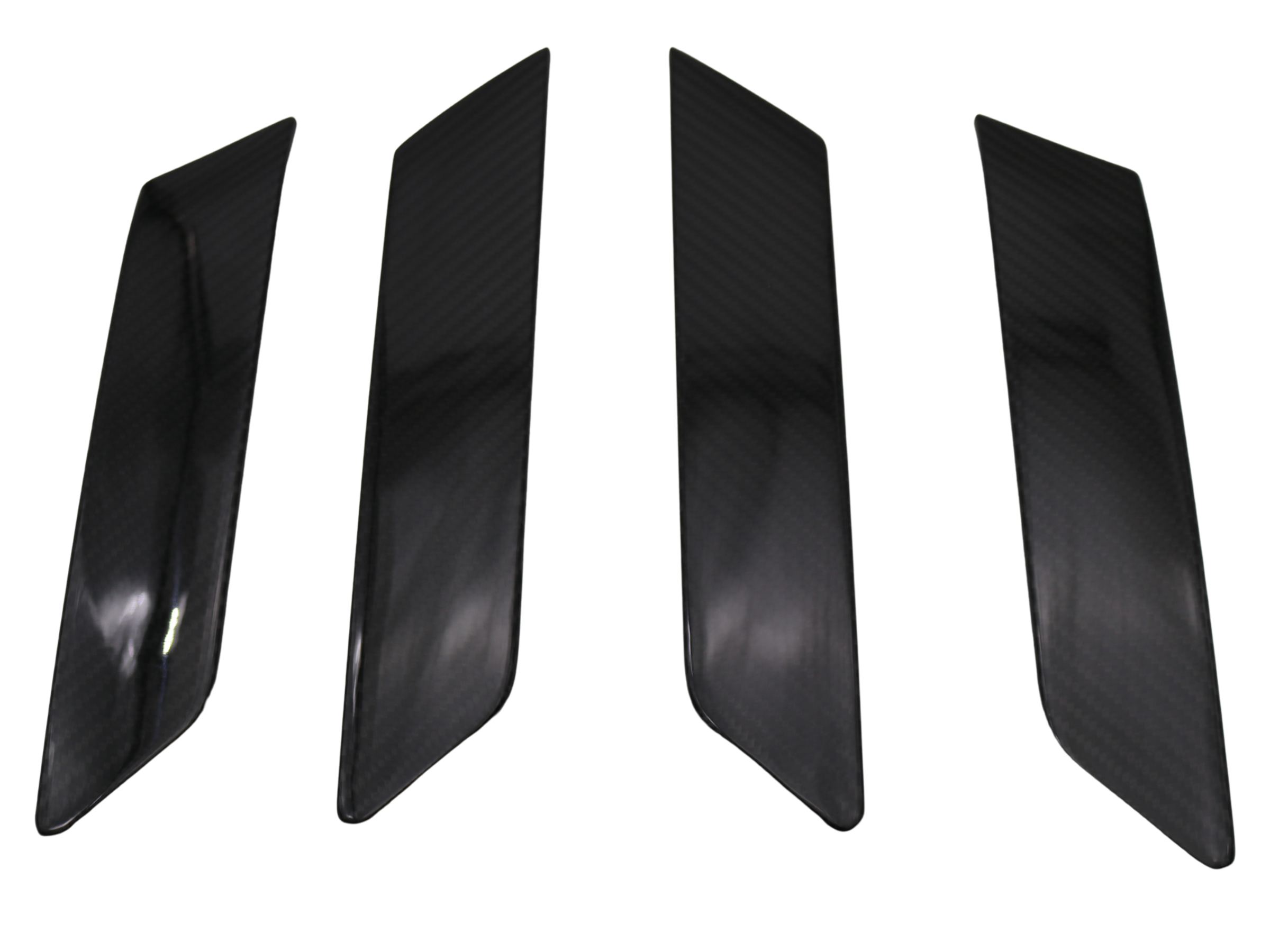 For 21-25 Ford Bronco Gloss Dry Carbon Fiber Inner Door Armrest Grab Cover Trim