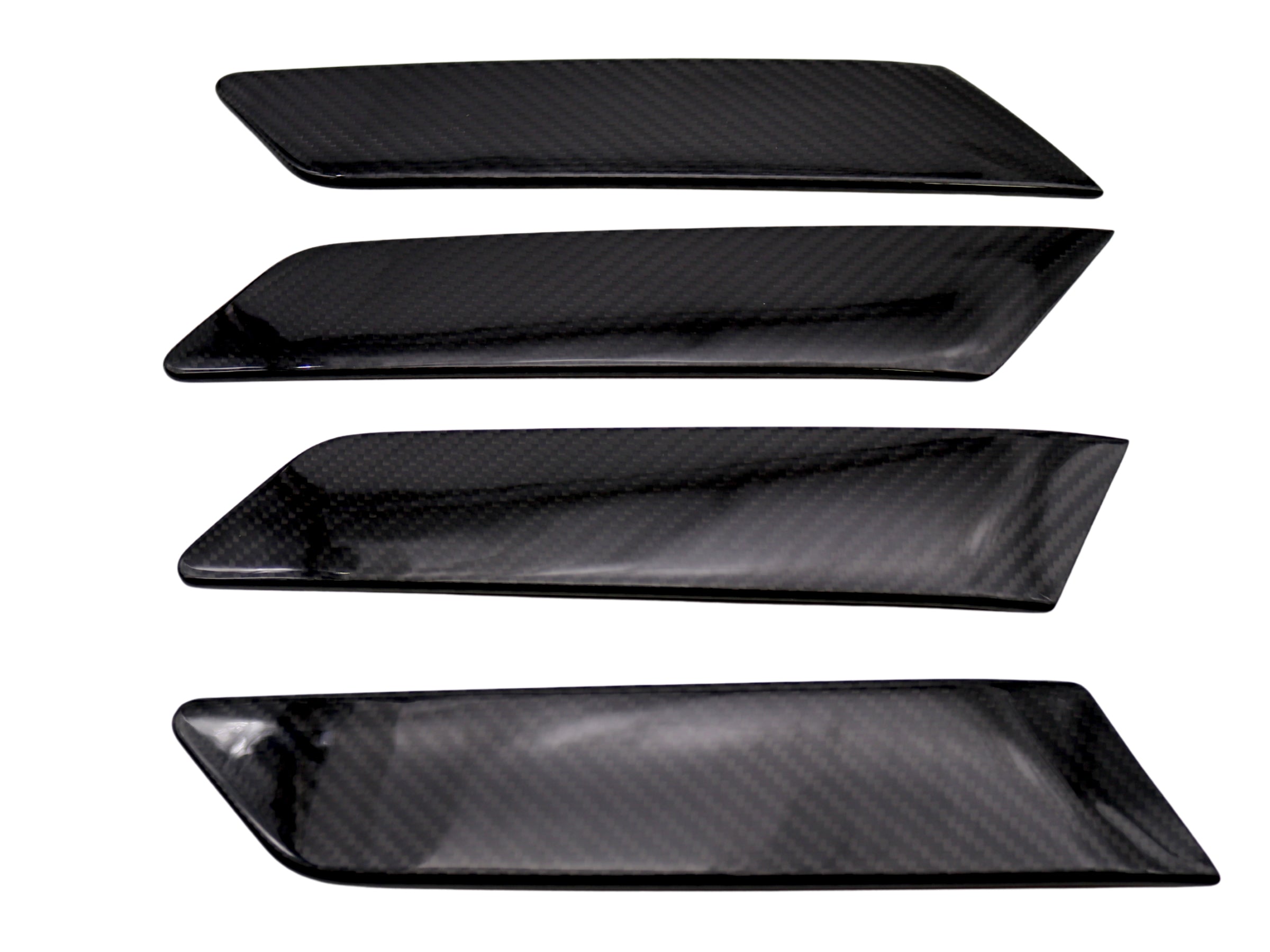 COBRA-TEK For Ford 21- 25 Bronco Real Carbon Fiber Inner Door Handle Covers Trim -Gloss