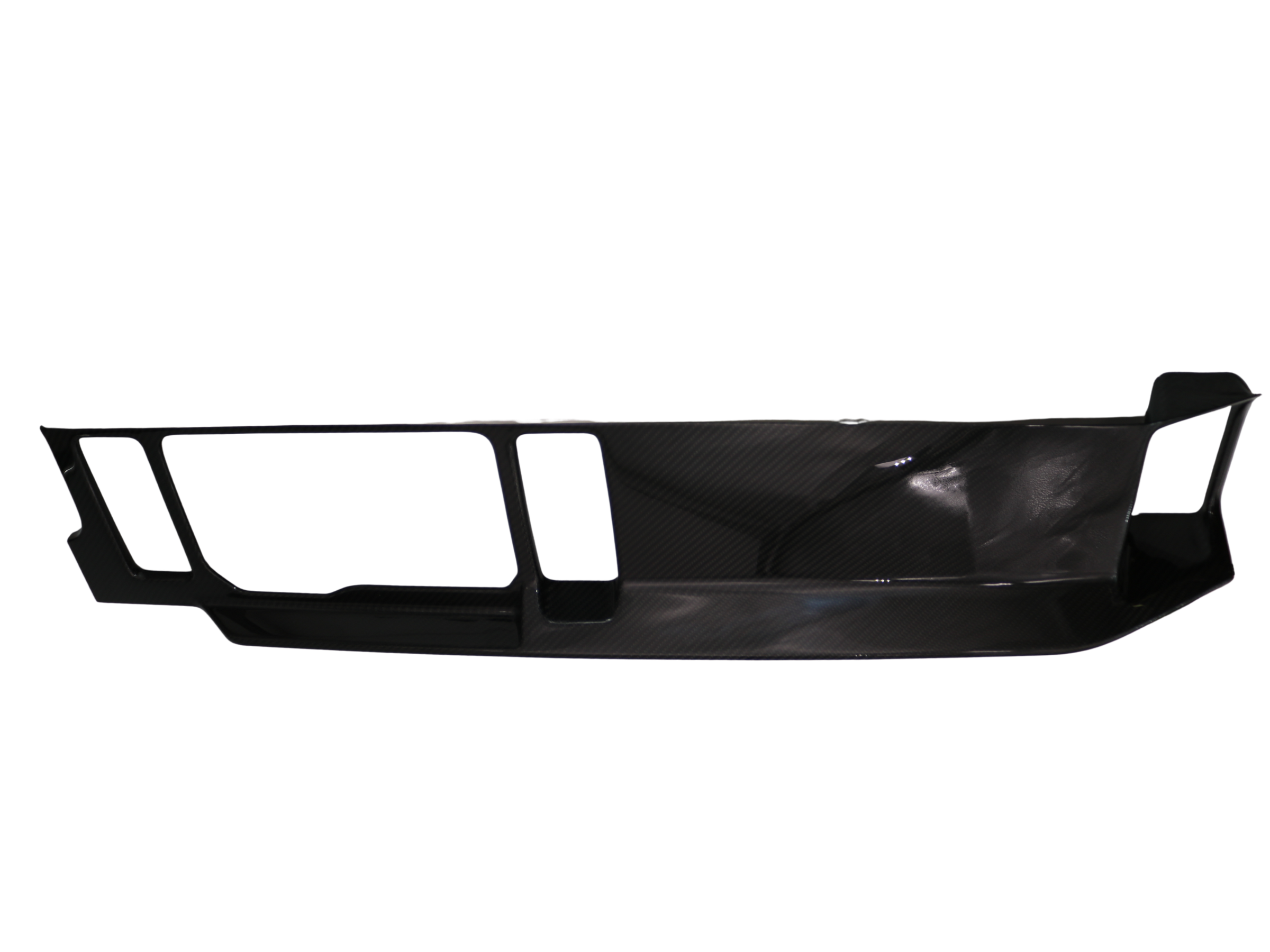 Fits 2022-25 Ford Bronco Gloss Dry Carbon Fiber Central Console Panel Cover Trim