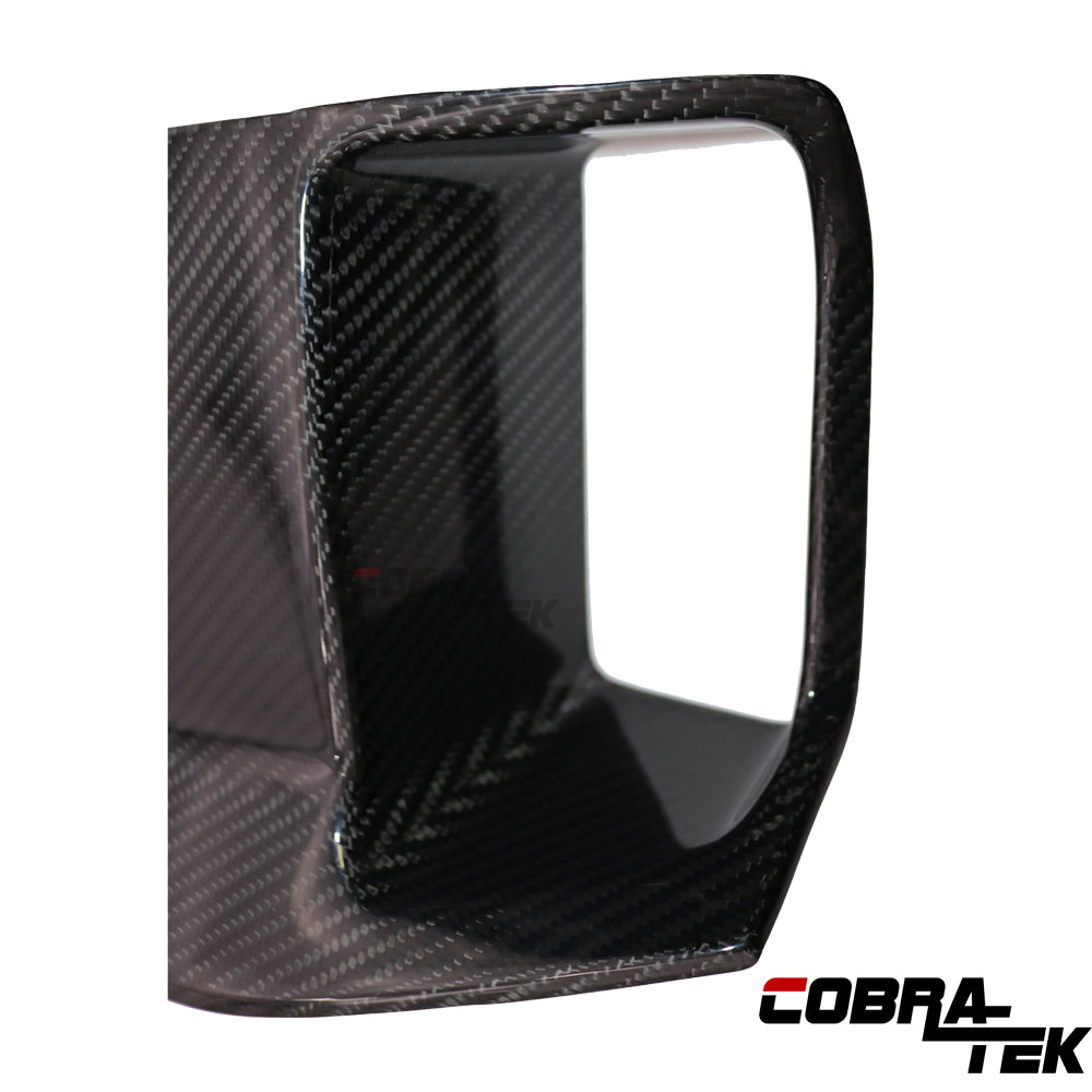 COBRA-TEK 22-25 Ford Bronco Gloss Carbon Fiber Driver Side AC Vent Outlet Cover Trim