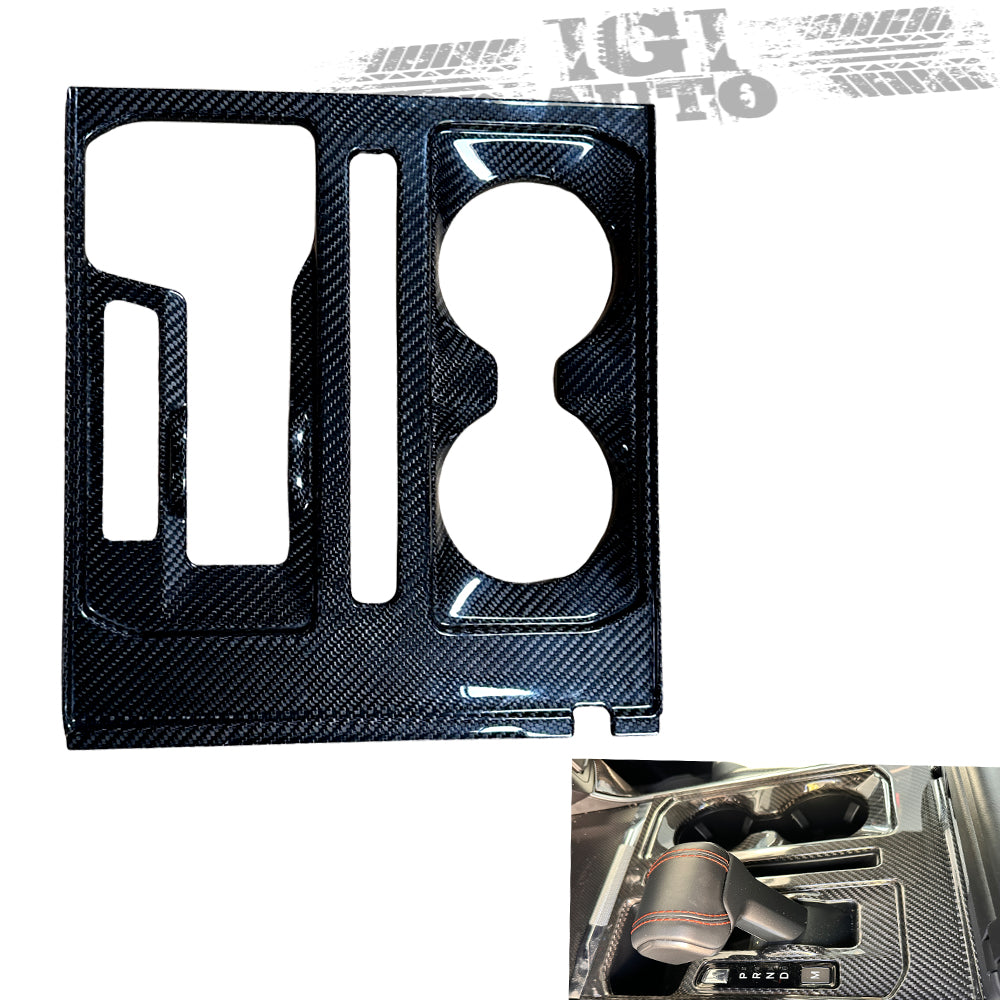 Cobra-Tek Real Carbon Fiber Center Gear Shift Console Cover for 2022–2026 Ford F-150 – Matte Black Carbon Fiber
