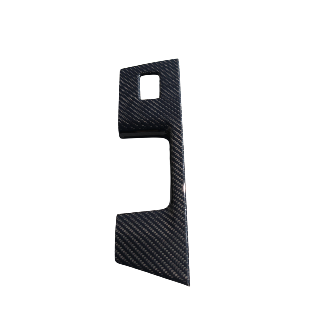 Cobra-Tek Real Dry Carbon Fiber Rear Door Window Switch Cover for 2022–2026 Ford F-150 – Matte Black Carbon Fiber
