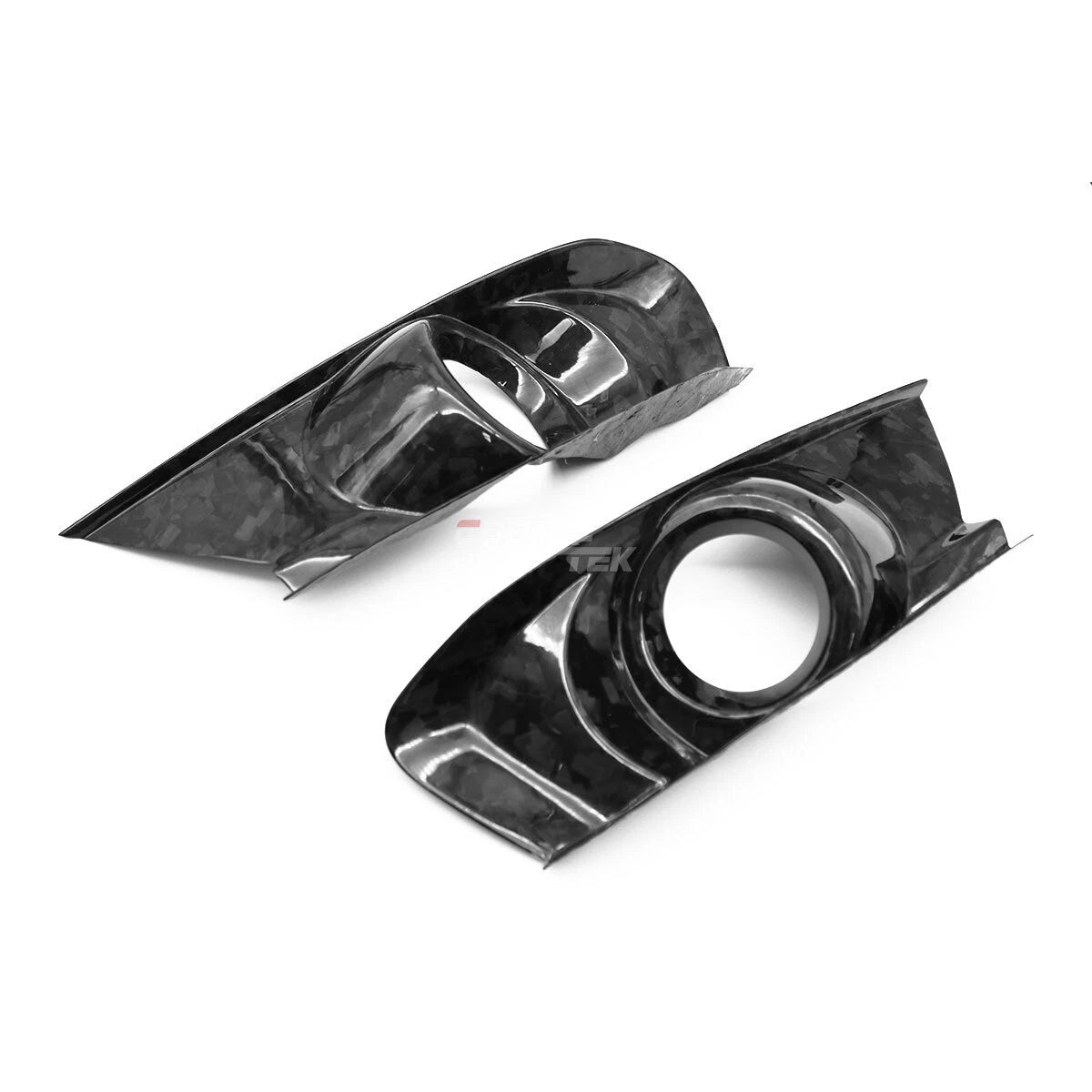 For 2015-2017 S550 Ford Mustang Real Forged Carbon Fiber Fog Light Lamp Covers
