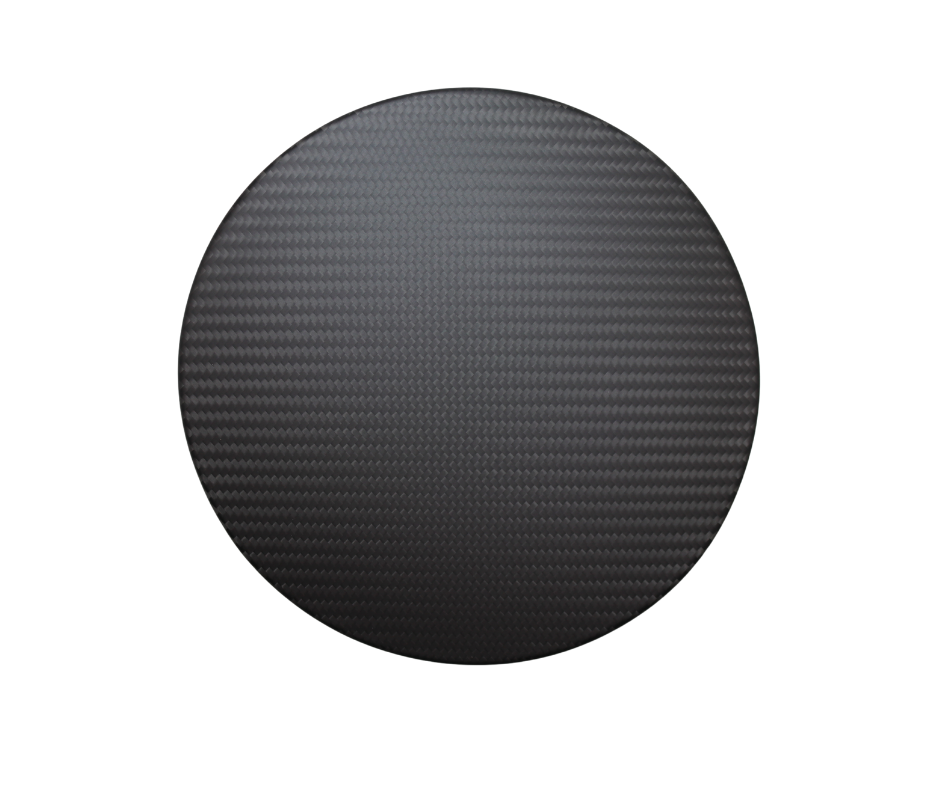 Cobra-Tek Real Carbon Fiber Gas door Cover fir 2024 up S650 Mustang - Matt Black Carbon Fiber