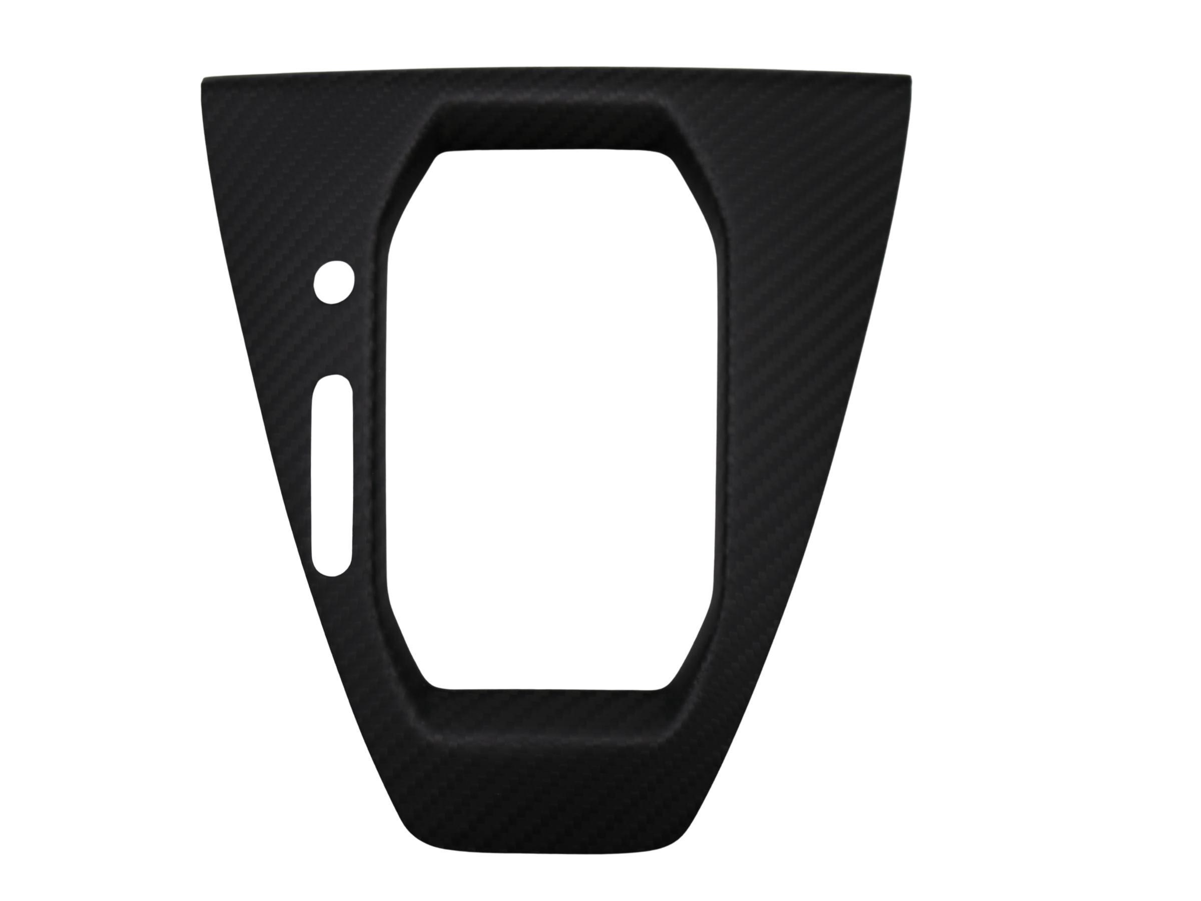2024 - 2025 Ford Mustang S650 Real Dry Carbon Fiber Auto Gear shifter trim - Matt Black Carbon Fiber