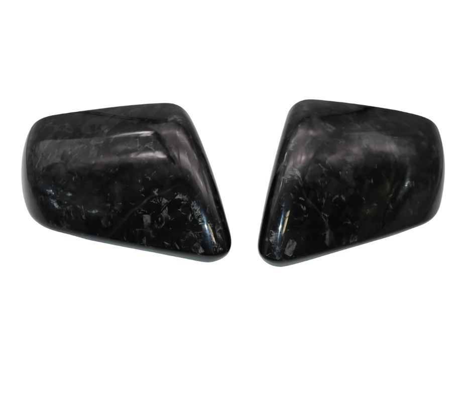 Forge Carbon Fiber Side Mirror Covers For 2024-2026 Ford Mustang S650 w Turn Cut