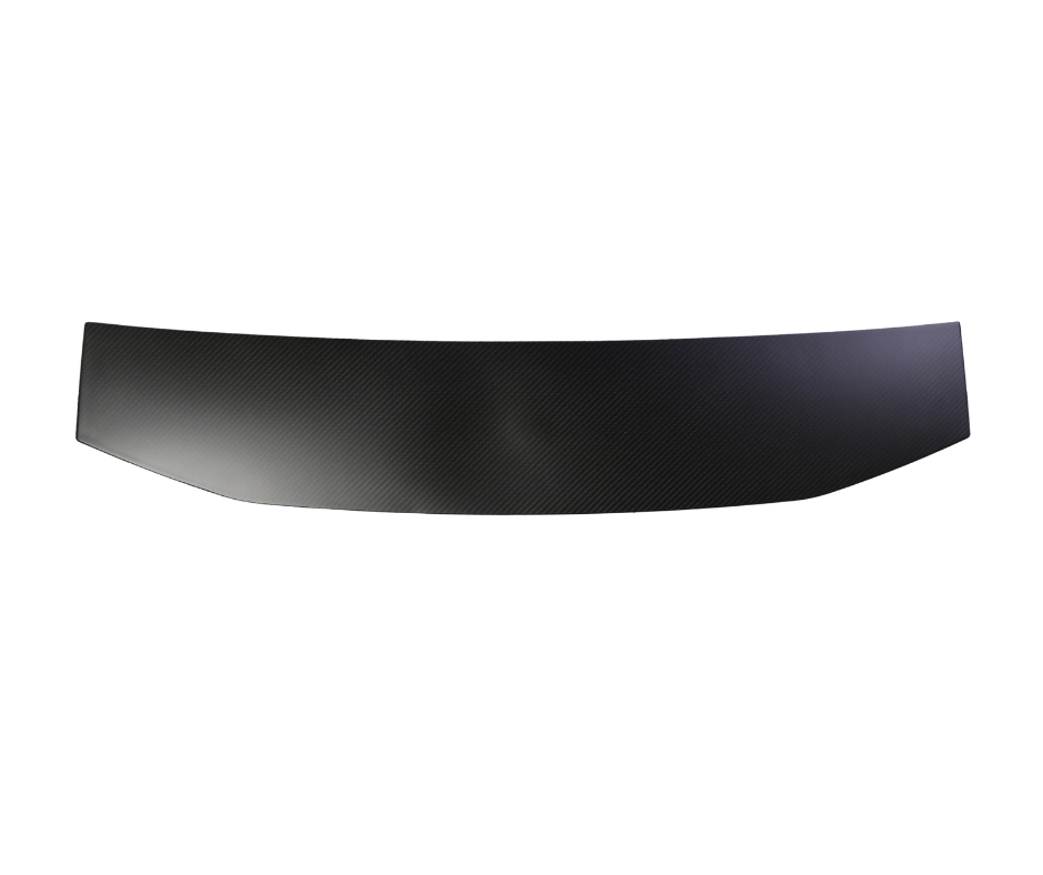 2024 up Ford Mustang S650 Real Dry Carbon Fiber Rear Trunk Panel Cover Trim- Matt Black Carbon Fiber