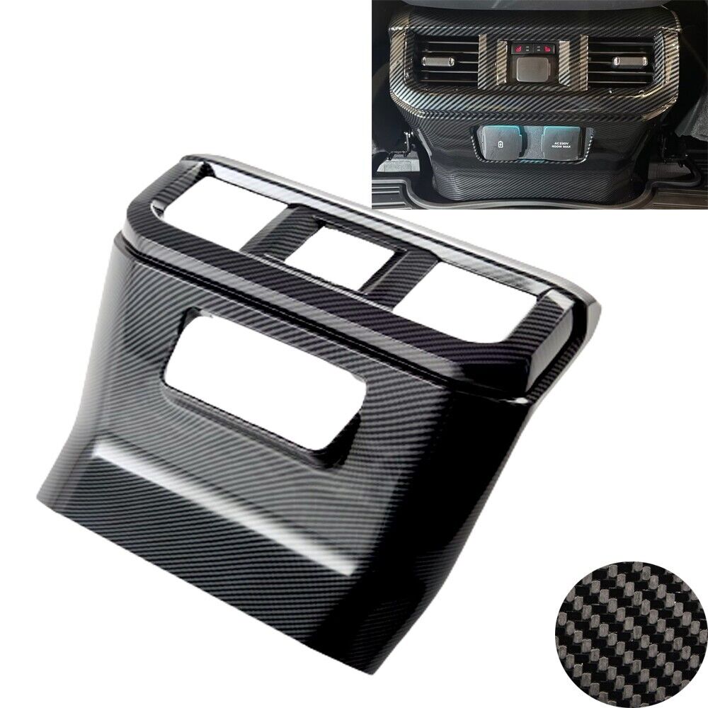 2021-2024 Ford F150 Carbon Fiber Print ABS Rear Air Conditioning Outlet Vent Cover