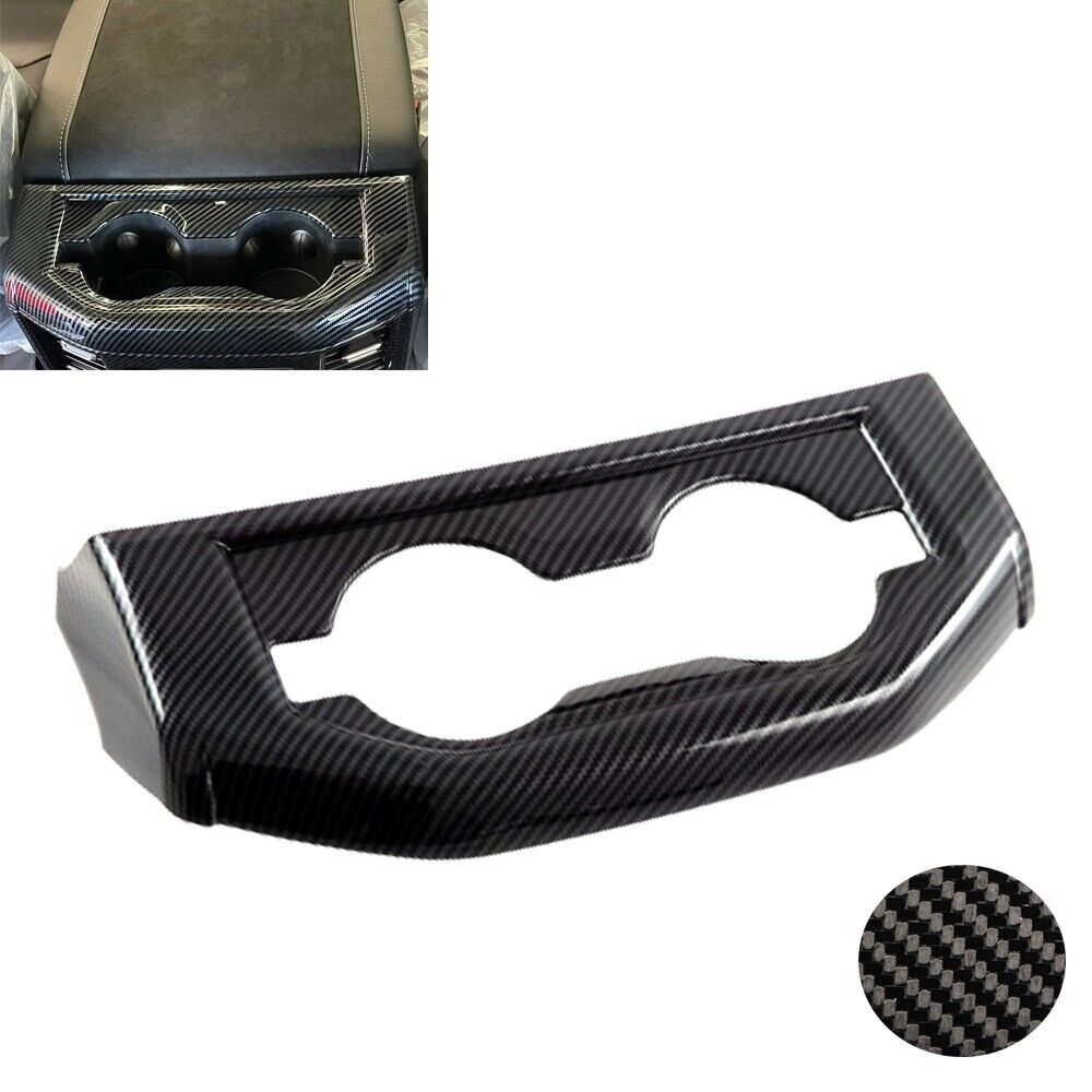 2019-2024 Ram Carbon Fiber Print ABS Rear Cup Holder Cover