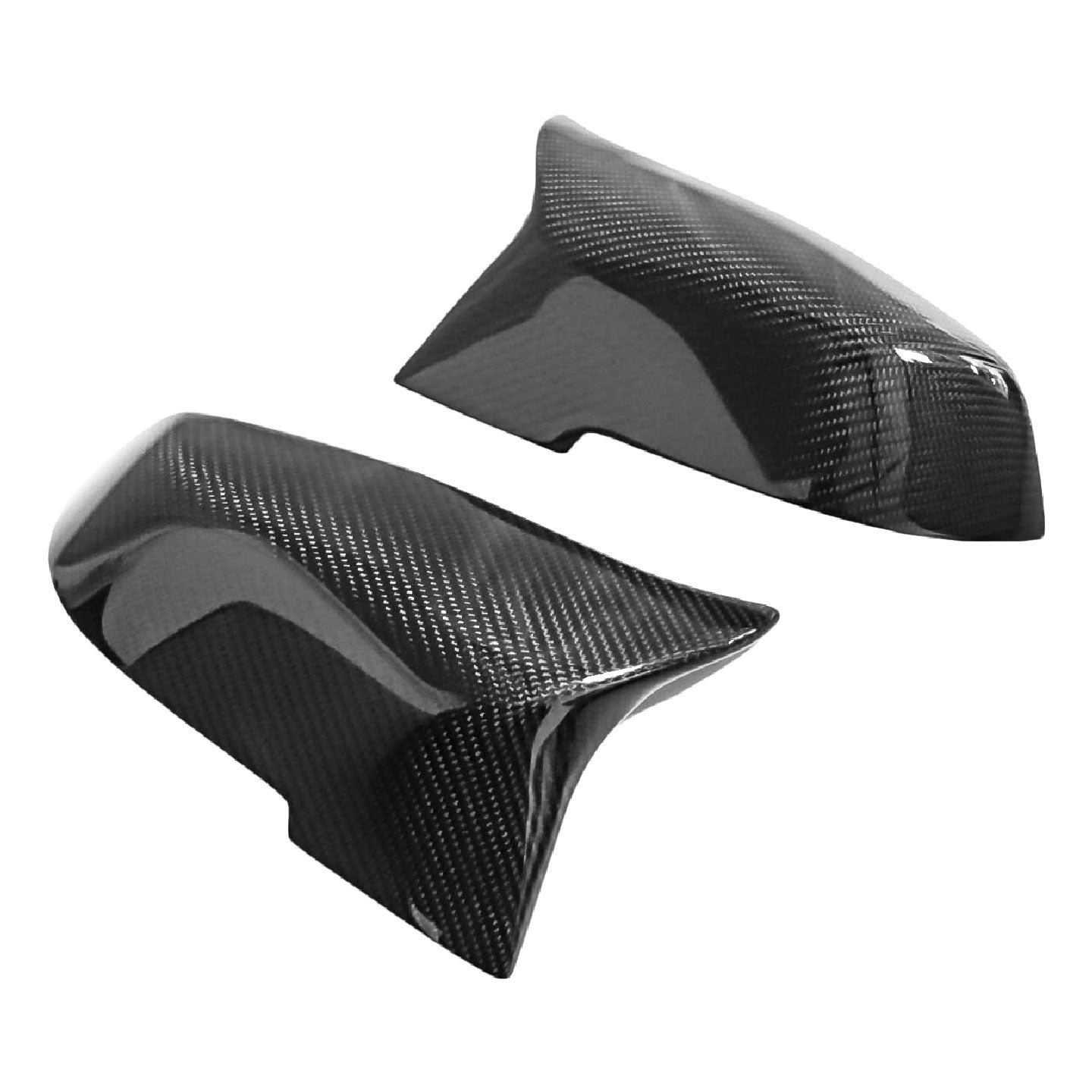 2014-2017 BMW 3 / 4 Series (F20, F30) - Carbon Fiber Side View Mirror Cover M Style