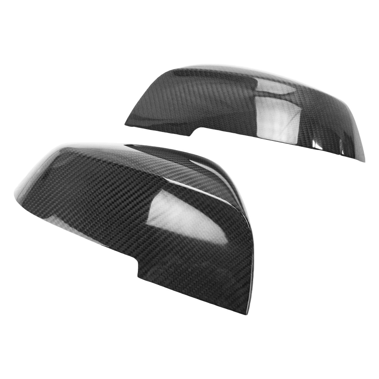 2013-2017 BMW 3 Series, 4 Series (F20, F30, F32) - Carbon Fiber Side View Mirror Cover Stick On