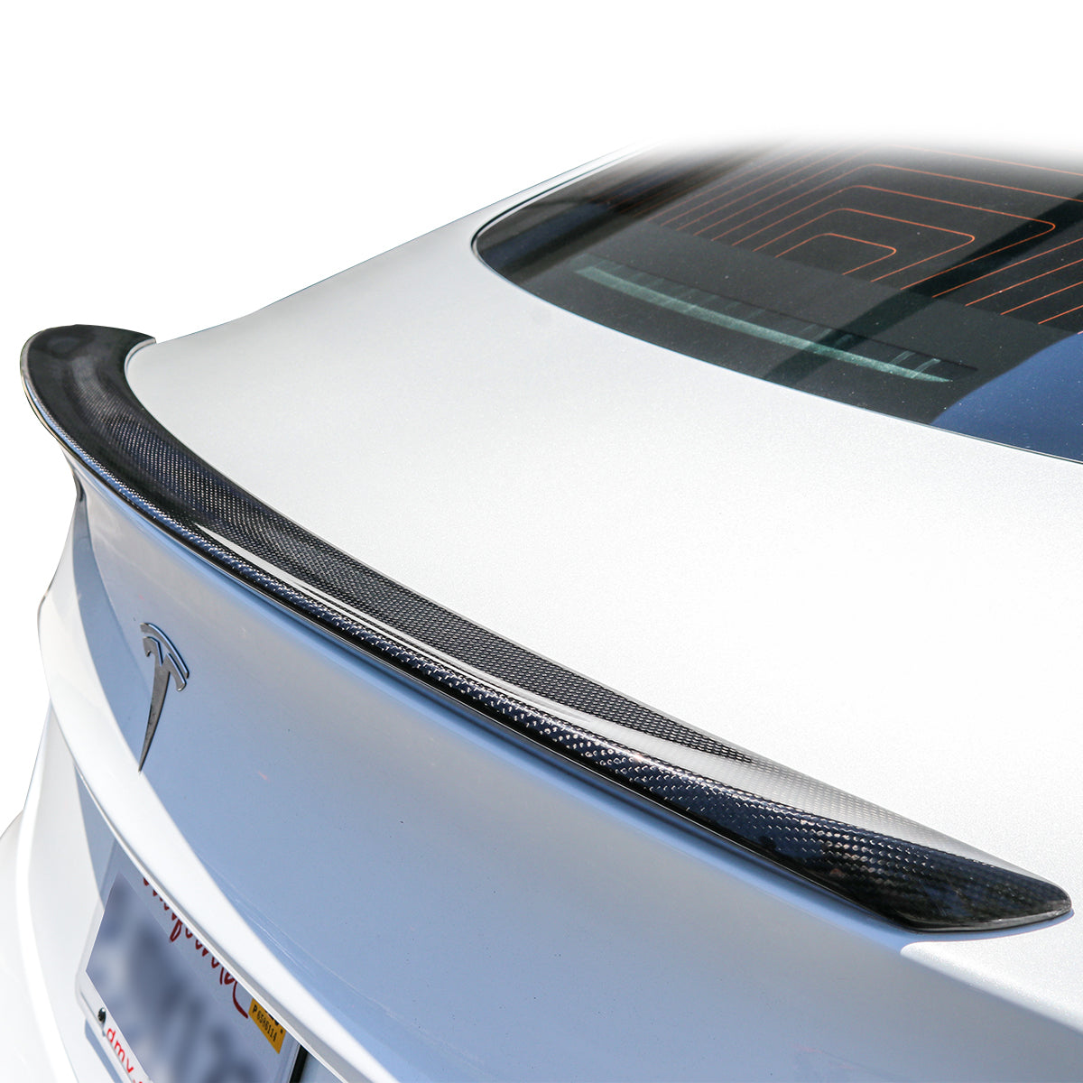 2017-2023 Tesla Model 3 Real Carbon Fiber Rear Trunk Spoiler