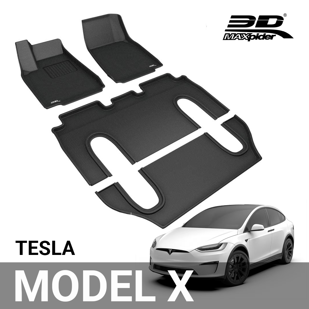 Tesla Model X Non-Folding 6-Seats 2016-2021 Kagu Black R1 R2 R3